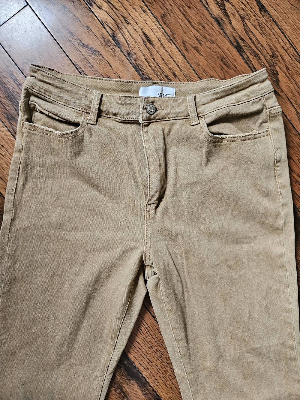 Beige Flared Jeans - Picture 2 of 6